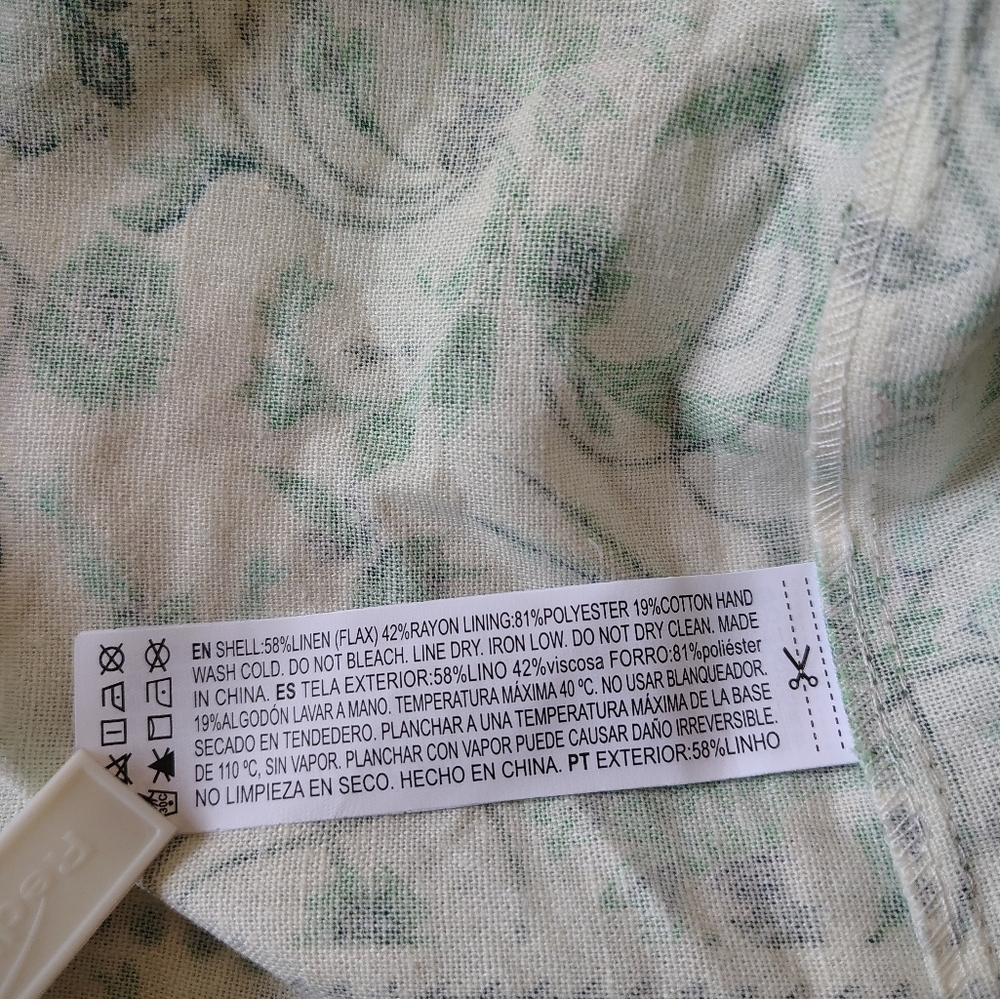 Forever 21 Green Floral Maxi Dress Size M - Picture 6 of 6